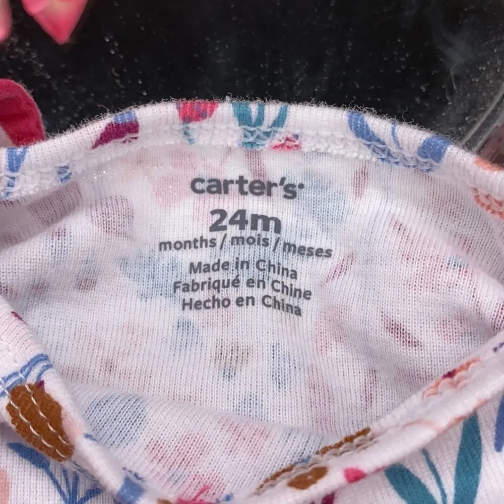 Carter’s Corduroy Overall Dress W Floral Top 24M